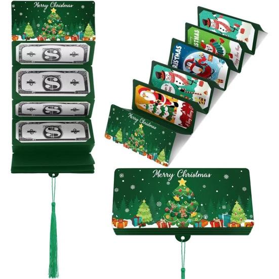 Christmas Cash Gift Envelope Money Gift Card Holder for Cash Surprise