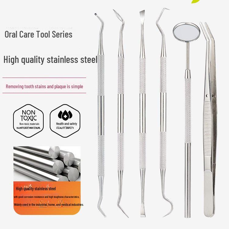 Stainless Steel Dental Tartar Remover Tool Set