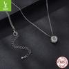 Cross-Border 1 Carat Shining Moissanite Necklace Women'S Light Luxury Simple High-End Sense S925 Silver Collarbone Chain