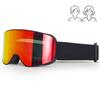 New ski goggles equipment, large cylindrical lens goggles, double-layer anti-fog, for mountaineering and snow activities, suitable for nearsighted