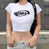 European and American Style T-shirt Summer New Letter Street Trend Short Slim Women's Clothing Wholesale