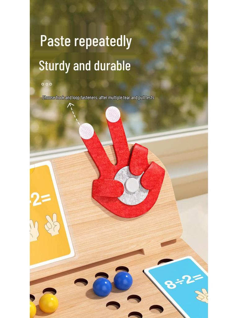 Kids' Math Learning Board: Finger Calculation & Counting Beads for Fun Arithmetic
