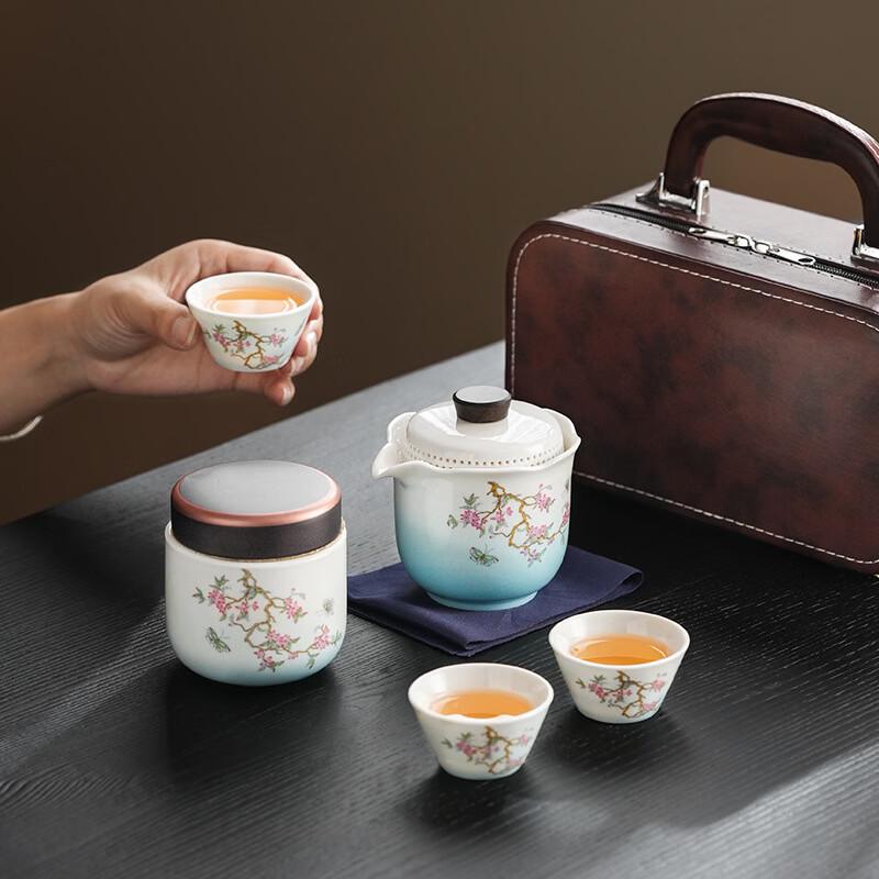 Chuangjing Wisteria Floral Tea Set