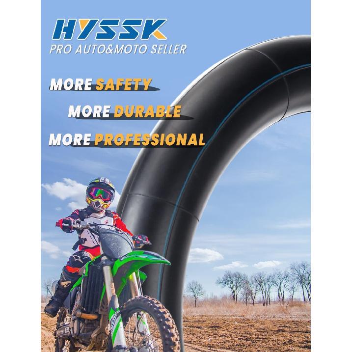 Premium Hyssk 2.75/3.00-12" Motorcycle Inner Tube For 80/100-12 SSR Dirt Pit Bike Rear Tire