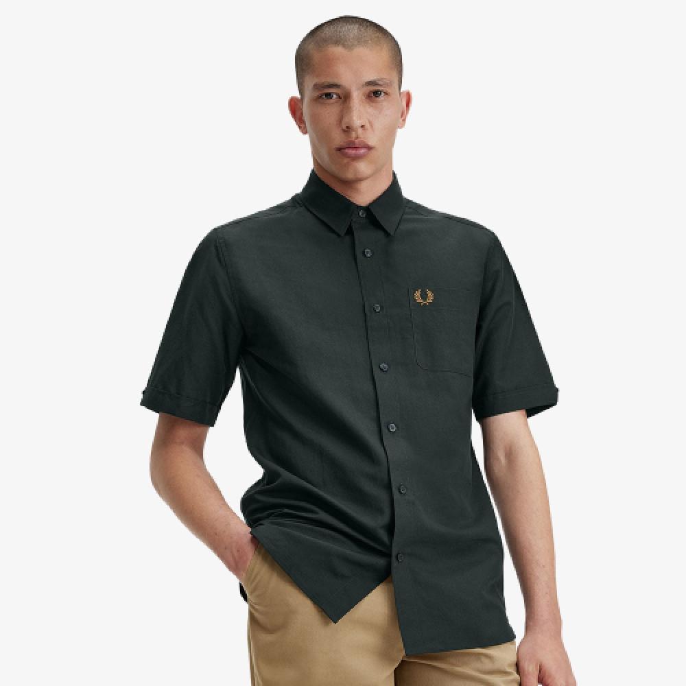 Fred Perry [sharp] Linen Blend Short Sleeve Shirt  Q20  Afpm2417764 Q20