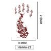 Lace Brown Waterproof Henna Flower Tattoo Stickers for Hands
