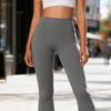 Flared Leggings for Women No Front Seam High Waisted Bootcut Yoga Pants Tummy Control Bell Bottom Workout Pants