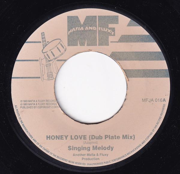 

7-дюймовая пластинка SINGING MELODY Honey Love Dub Plate Mix MFJA016 Mafia And Fluxy 1993 Ямайка Регги Ска Даб Б/у