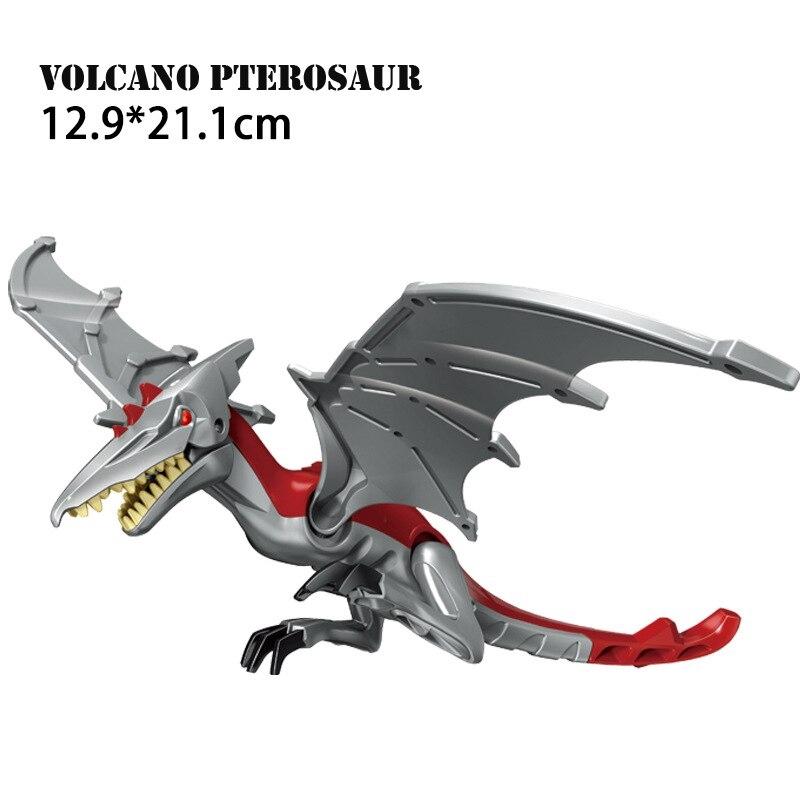 Lego große Partikel Bausteine ​​Stegosaurus Dinosaurier Jurassic Park Tyrannosaurus Rex zusammengebaut