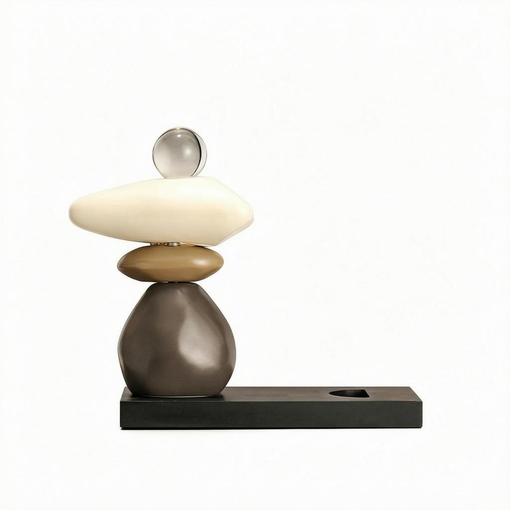 Ceramic Sculpture Modern Tabletop Ornament Minimalist for Home Office, Entryway