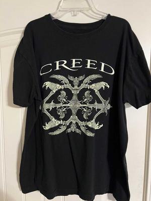 Vintage Creed Band Tour T-Shirt Double Sided Band Tee PA7501