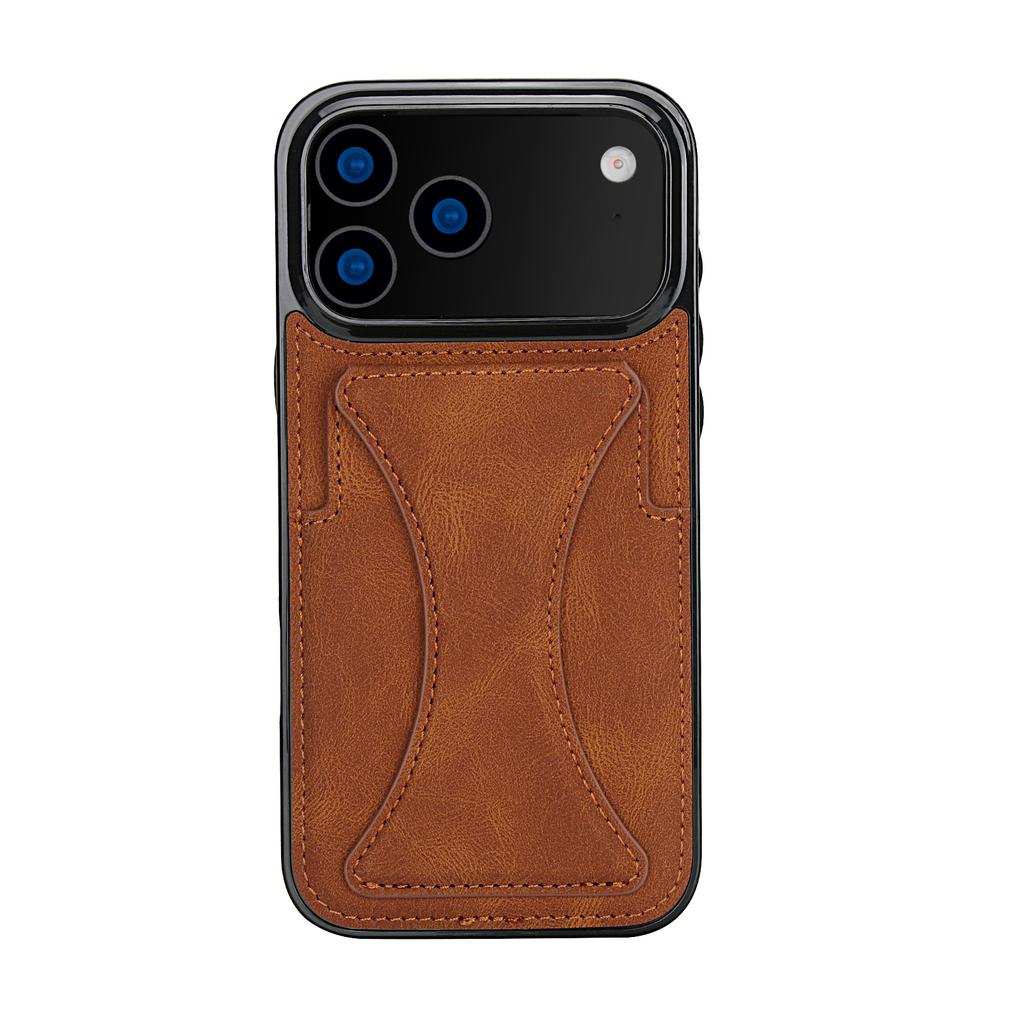 Foldable Kickstand Leather Phone Case For iPhone 17 Pro Max 16 Plus 15 14 13 12 Protective Credit Card Slots Kickstand Cover