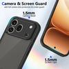 KEYSION Matte transluzente schwarze Handyhülle für HONOR 600 Pro 5G Weiches Silikon+PC Anti-Rutsch Stoßfeste Abdeckung für Huawei Honor 600