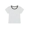 Short-sleeved T-shirt for Women In Summer New Slim Fit Versatile Short Shoulder Student Solid Color Top