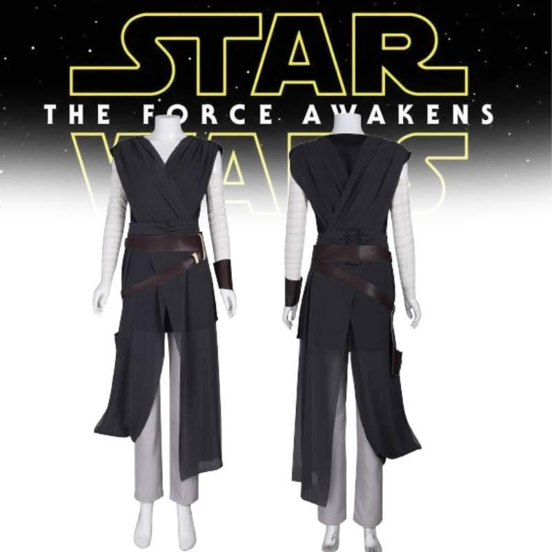 Rey Cosplay Kostüm aus „Das Erwachen der Macht“ – Jedi-Kriegerin Outfit XS-3XL A117356