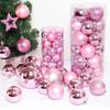 4Cm Christmas Balls Ornaments 24Pc Green Colorful Shatterproof Christmas Tree Diy Decoration Hanging Ball For Xmas Party Wedding