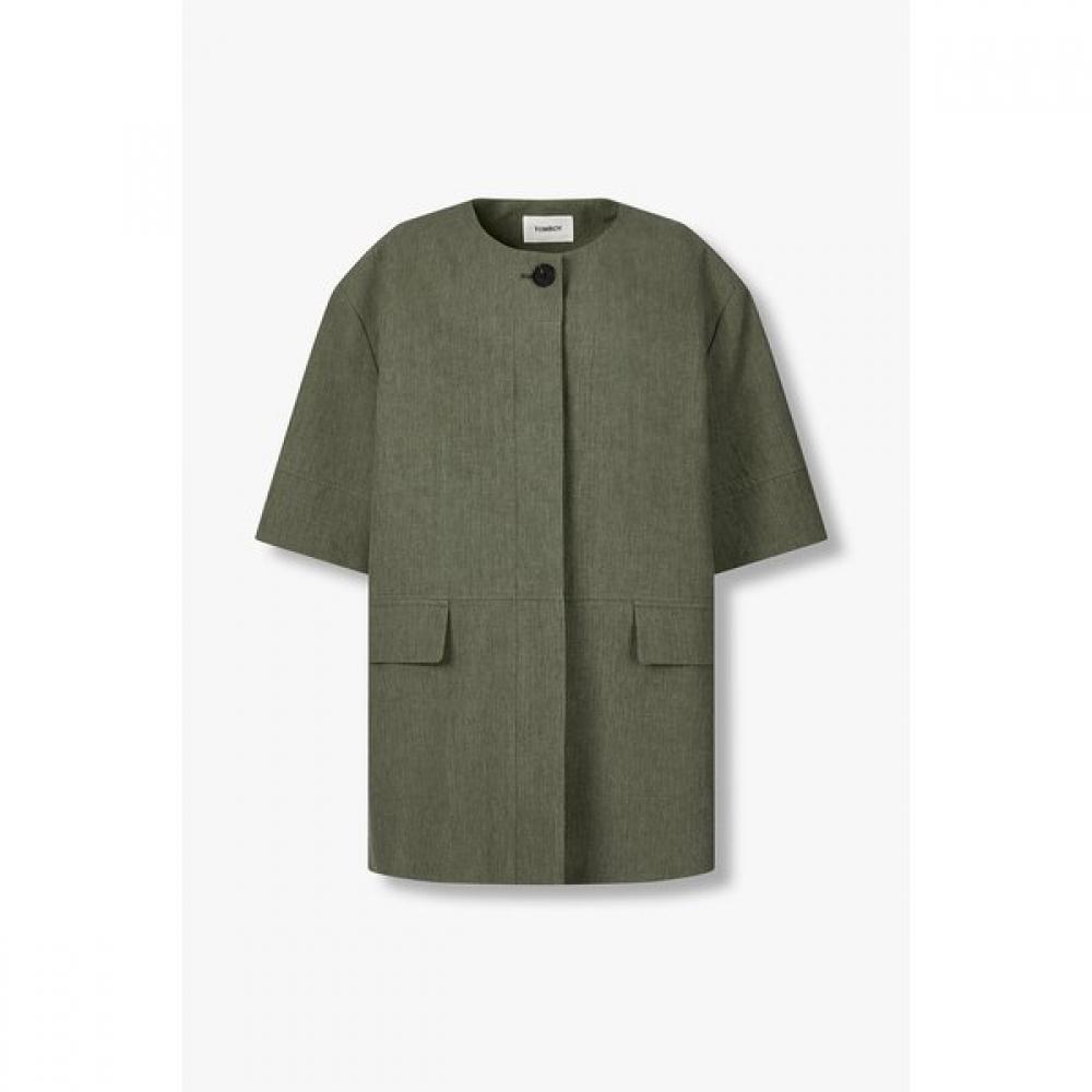 Studio Tomboy Short Sleeve Jacket 9106212551 Khaki/S