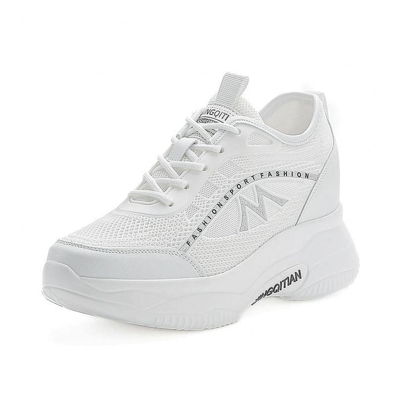 

Trend spring and summer new mesh shoes flat casual sandals heightening shoes women s mesh shoes 34