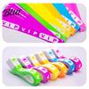 Party Wristbands 100 Pcs VIP Disposable Waterproof Fluorescent Color Bracelets
