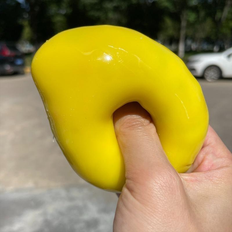 Crunchy Color-Changing Crispy Mango Stress Ball Squeeze Toy Crispy Mango Squishy Fidget Ball, Asmr Sensory Stress Relief Toy