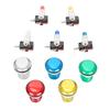 32mm Arcade Game Push Button 5 Colors LED Light Self Reset DIY Arcade Machine Button Switch for Gamepads