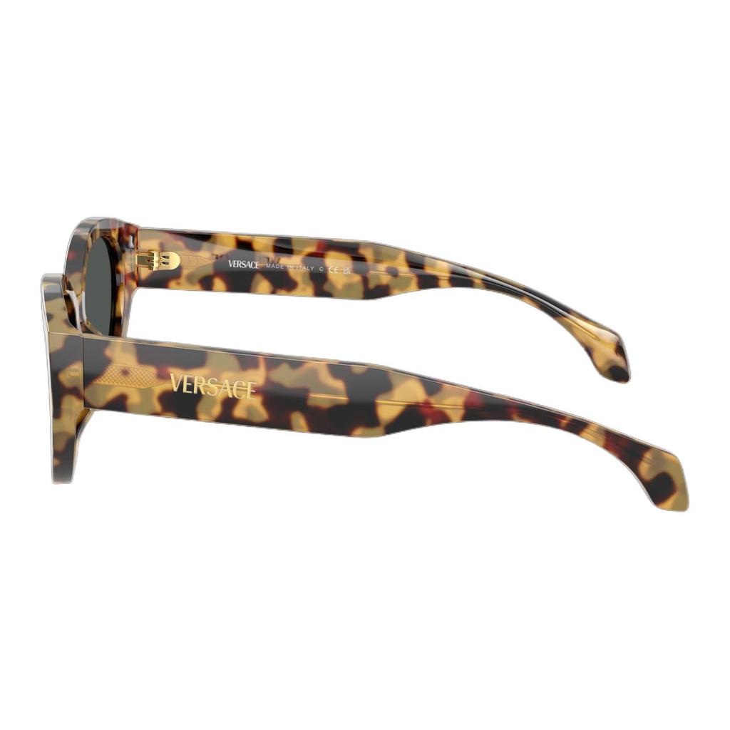 Versace Cat Eye Sunglasses With Logo Unisex Sunglasses Tortoise 0VE4495D-777
