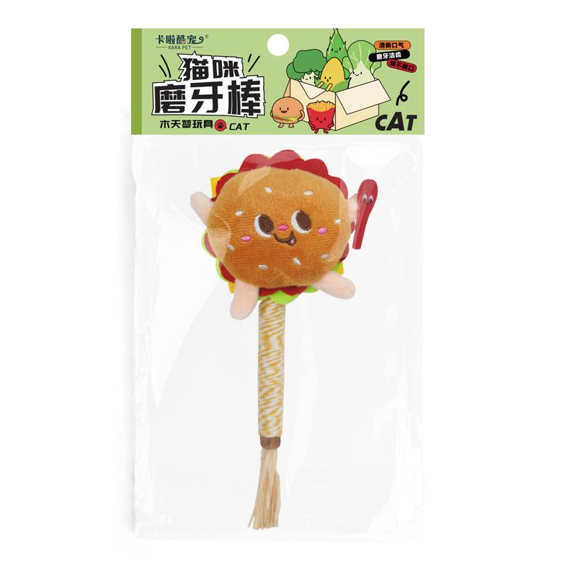Manufacturer Wooden Plush Pet Product Cat Chew Toy