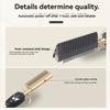BAAM-Dual Voltage 110-220V 38W Electric Hair Straightener Comb, Wet& Dry Use Tool EU Plug