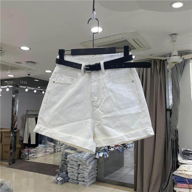 Chice Damen Koreanische High-Waist Lockere Jeans-Shorts - Lässiger Weiter Bein Sommer Stil