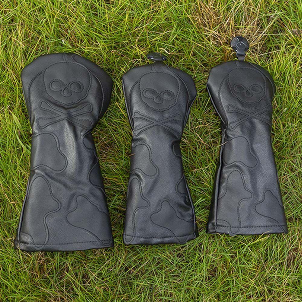 Putter PU Leather Club Head Protector Skull Golf Putter Cover Golf Club Headcover Golf Head Covers