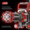 Jiaqi KK001 Electric Gatling Toy Gun - Heavy Armor Ripper Building Blocks for Boys
