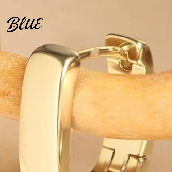 U-shaped Earrings 1 Pair Women Earrings Hypoallergenic U-Shaped Hoop Date