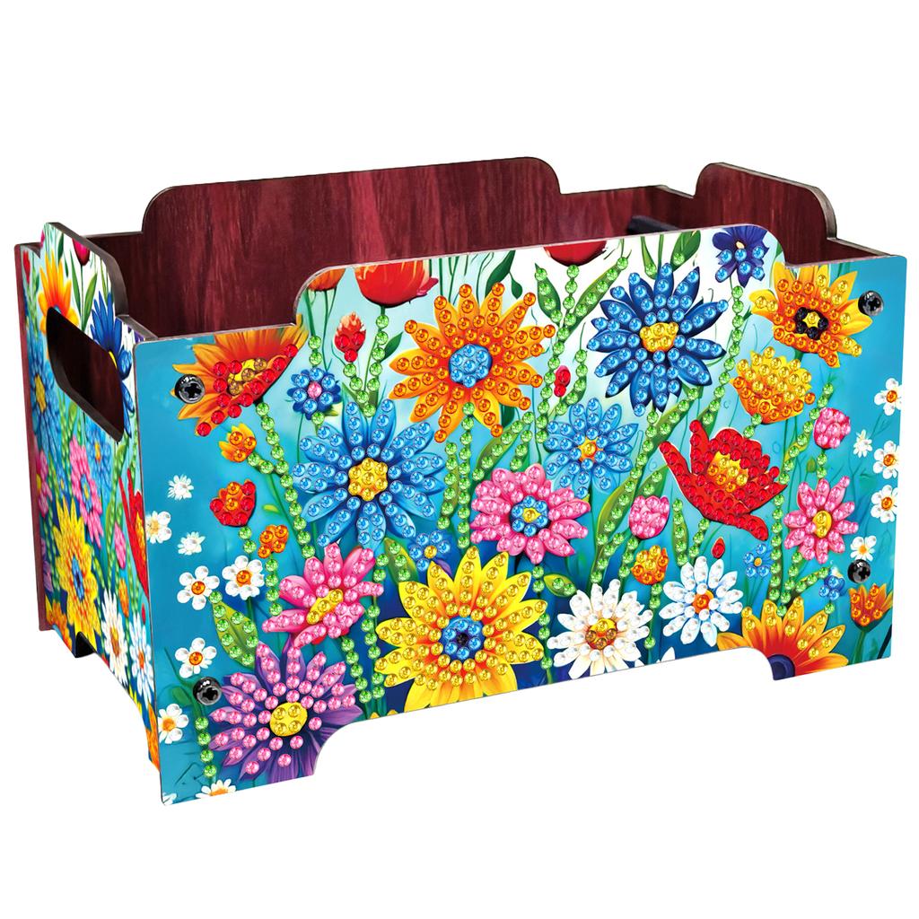 DIY Diamond Painting Rhinestones Decorative Storage Box Crystal Mosaic Storage Container Handmade Storage Clutch for Home Decor