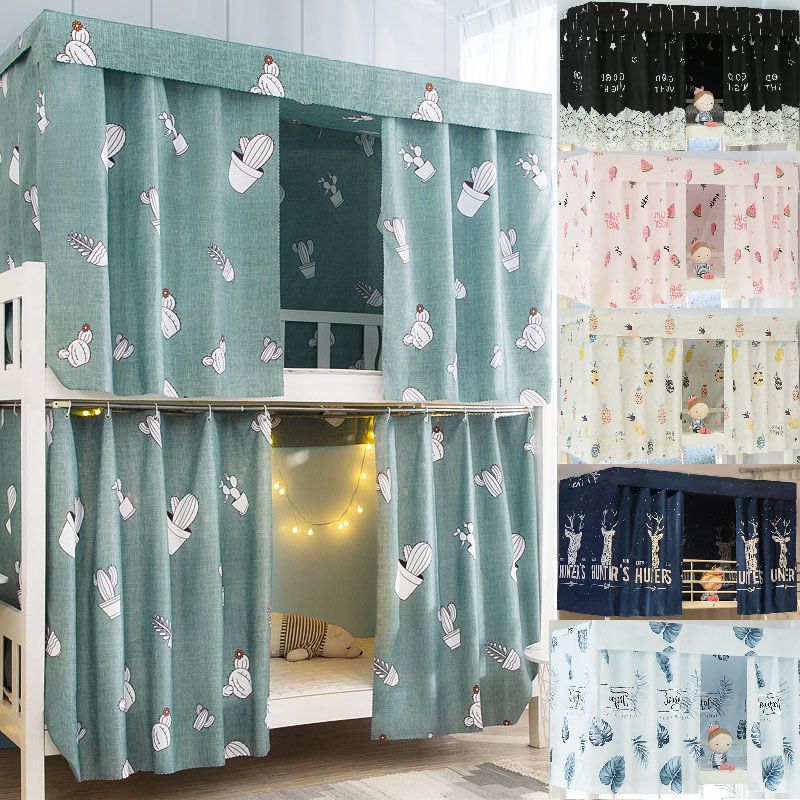 Bed Curtain Student Dormitory Mosquito Protection Single Bunk Shading Blackout