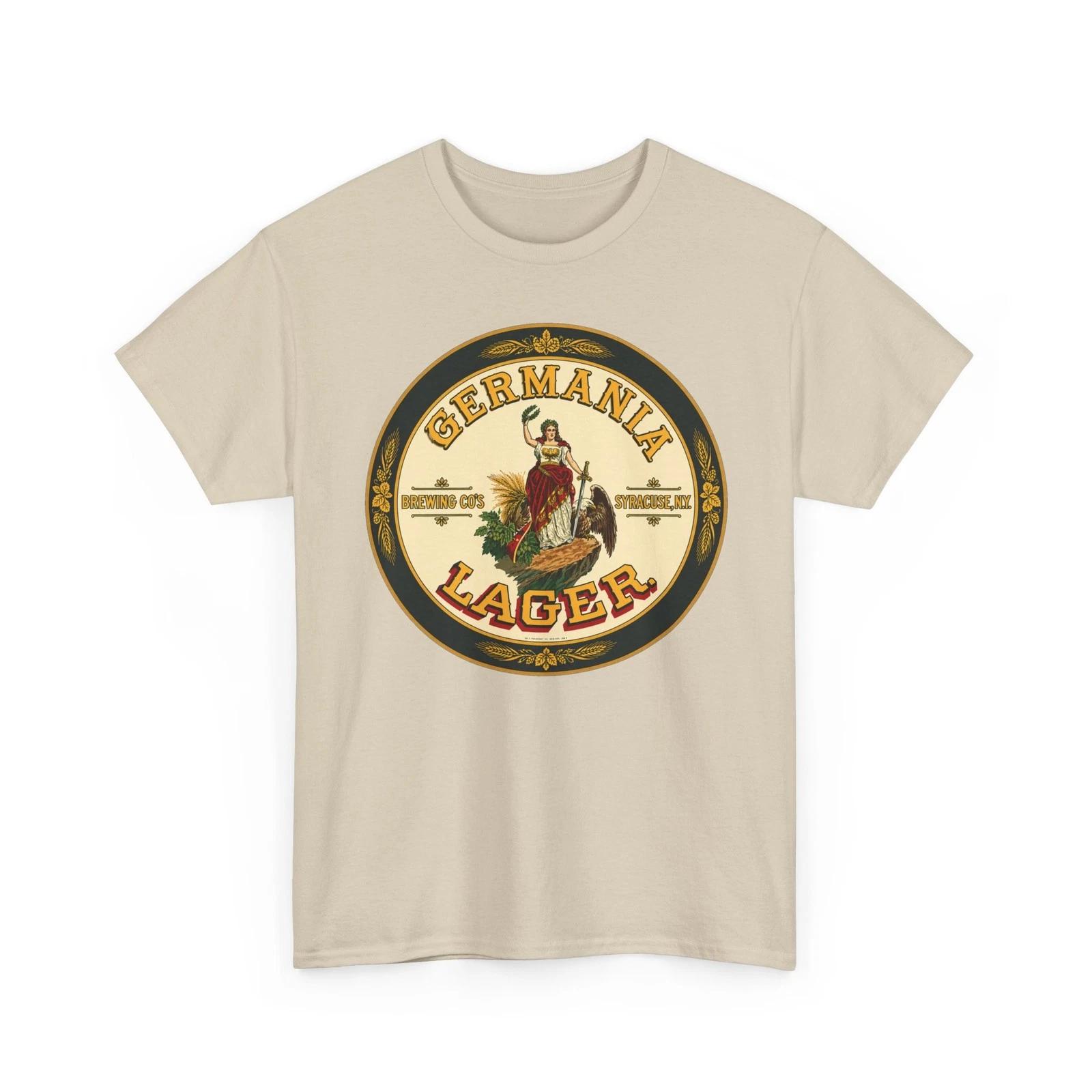Germania Brewing Co. Lager Beer Syracuse NY Pre-Pro Retro Breweriana T-Sirt M