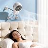 Portable Handheld Fan Dual Modules 199 Level Adjustable Wind Speed Mist Fan With Suction Cup Flexible Legs