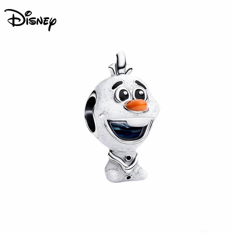 Disney 925 Silber Minnie Stitch Winnie Puuh Anhängerperle geeignet für originales Damenarmband DIY Schmuck Geschenk