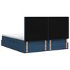 Storage Bed with Mattress Blue 180 X 200 Cm Fabric