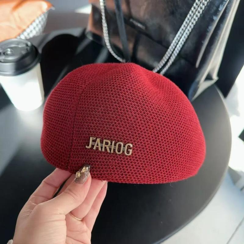 

Весенне-летняя тонкая британская ретро шляпа художника берет женская модная корейская версия универсальная дышащая шляпка-тыковка, подчеркивающая лицо