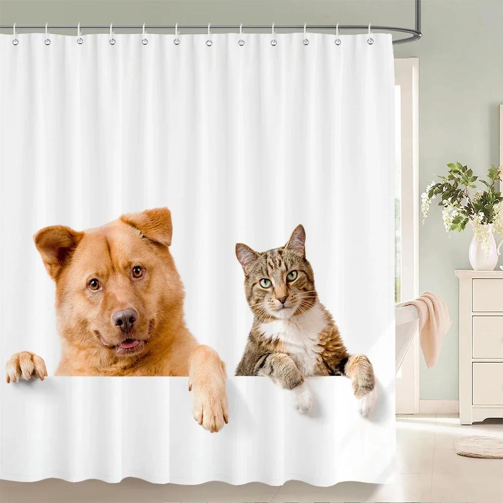 Funny Shower Curtain 3d Bath Curtains Monkey Orangutan Animal Printing Waterproof Polyester for Bathroom Decor Large 180x200cm