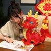 Soft Zodiac Dragon Doll Cartoon Dragon Plush Toys Gift Ornament Chinese Dragon Mascot  Home Decor