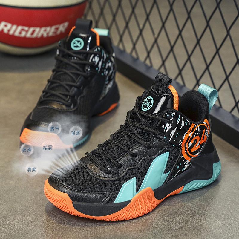 Direct for children s casual shoes swivel buckle outdoor spring non-slip SportShoes mesh breathable basketball shoes 31