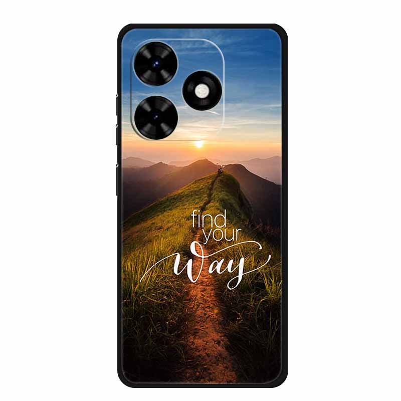 For Tecno Spark Go 2024 Case Luxury TPU Silicone Soft Back Cover Phone Cases for Tecno SparkGo 2024 BG6 Shockproof Flower Fundas
