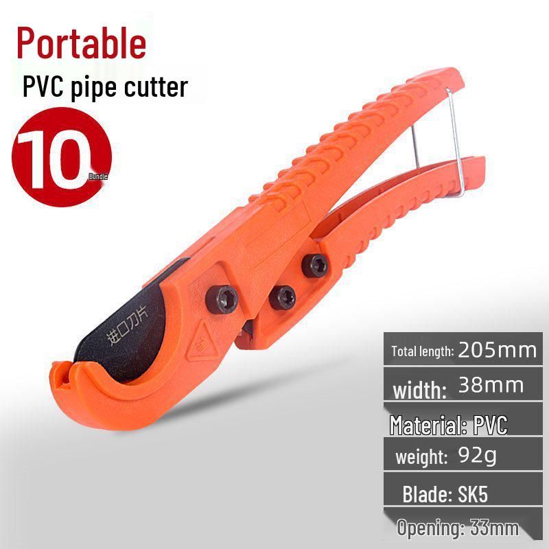 Professional PVC Pipe Cutter Scissors - Quick Cut Tool for Water Pipes