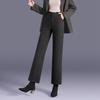 Women's Professional Straight-Leg Wool Blend Trousers