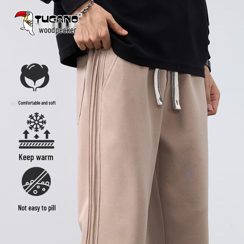 TUCANO Men's Thickened Warm Straight-Leg Casual Pants