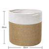 Handmade Cotton Rope Storage Basket, Nordic Style, Multi-Size & Color Options for Home & Living Room.