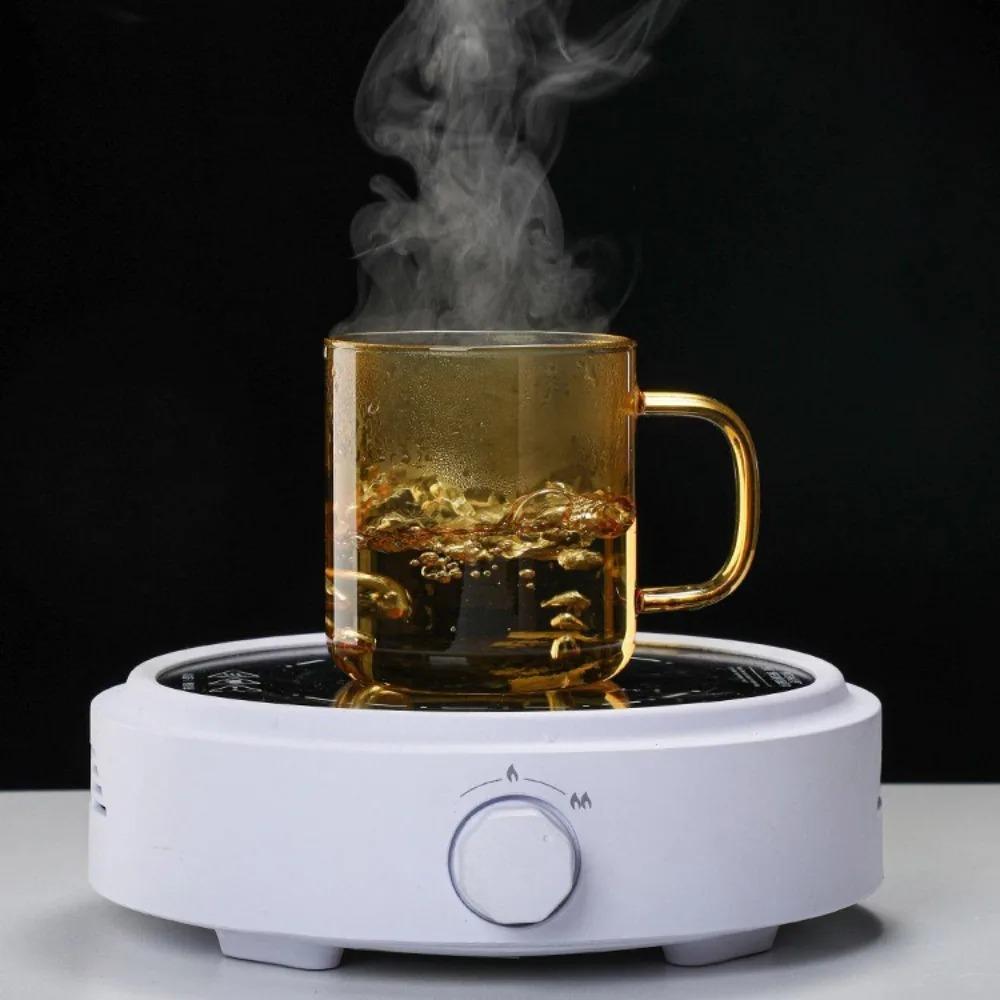 Colored Borosilicate Glass Coffee Cup Amber  Blue Green Pink Tea Mug Milk Water Breakfast Cup with Handle 350ml  for Home Cafe