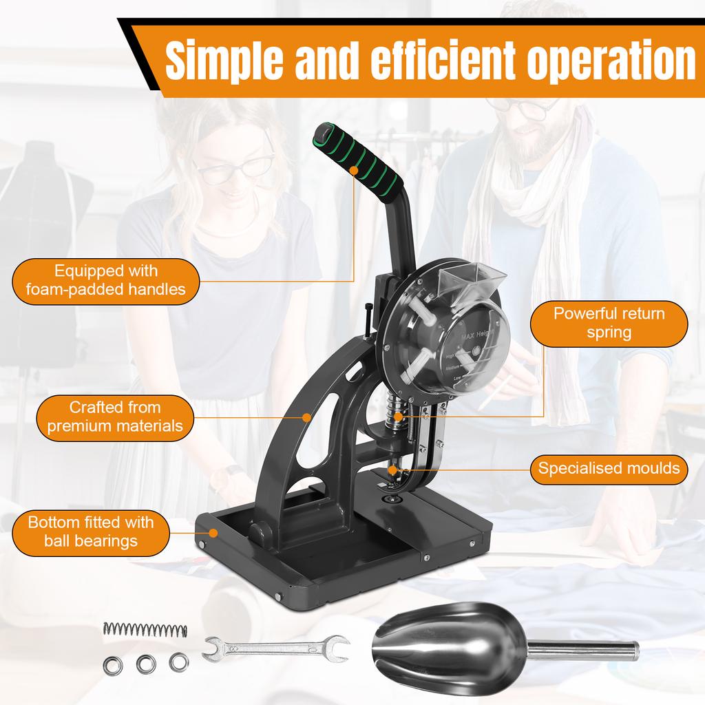 Semi Automatic 8mm Tarpaulin Eyelet Press Buckle Making Grommet Machine Punching Machine Fabric Leather Banners DIY Puncher