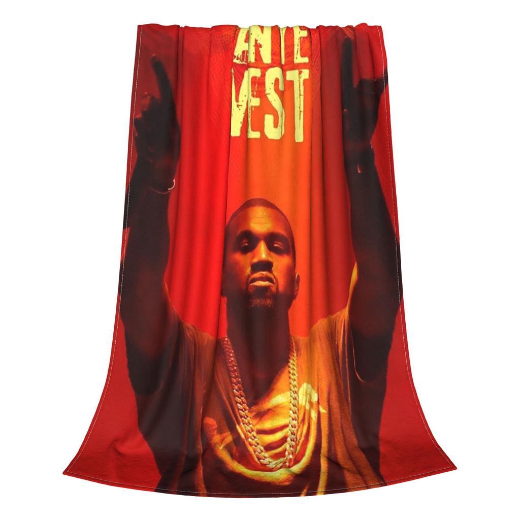 Hip Hop Kanye West Music HipHop Album Blankets Multi-function Flannel Throw Blanket for Couch Bedding Outdoor Throws Bedspread